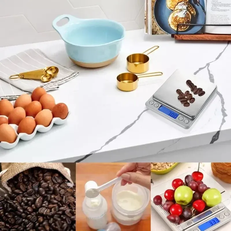 0.01g LCD Digital Jewelry Scale Smart Precision Electronic Pocket Portable Kitchen Food Scales Gram Weight Balance