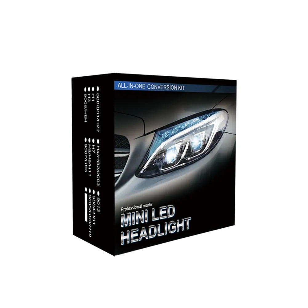 1 Pair Aluminum Car Headlights 1904 12000/min 6000k Ip68