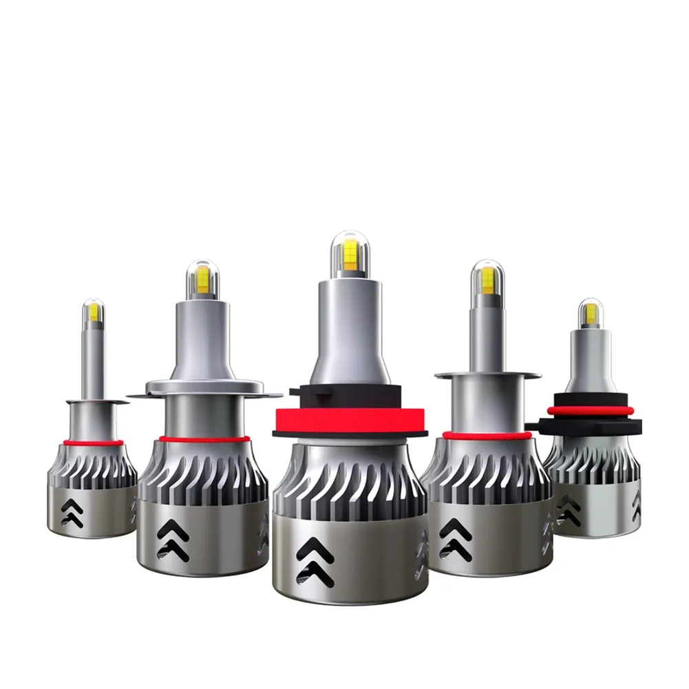 1 Pair Aluminum Car Headlights 1904 12000/min 6000k Ip68