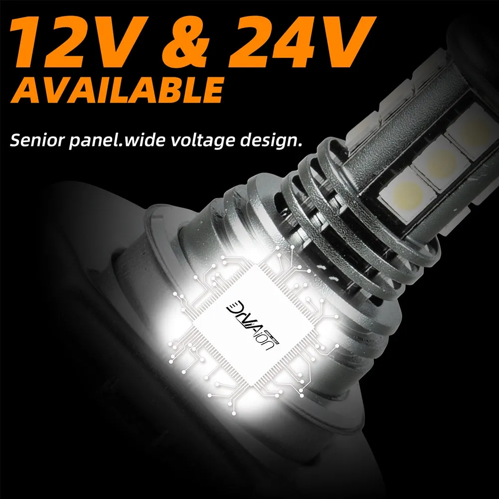 1 Pair Aluminum Car Led High-brightness Fog Lamp Headlights
