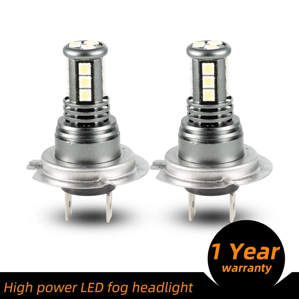 1 Pair Aluminum Car Led High-brightness Fog Lamp Headlights