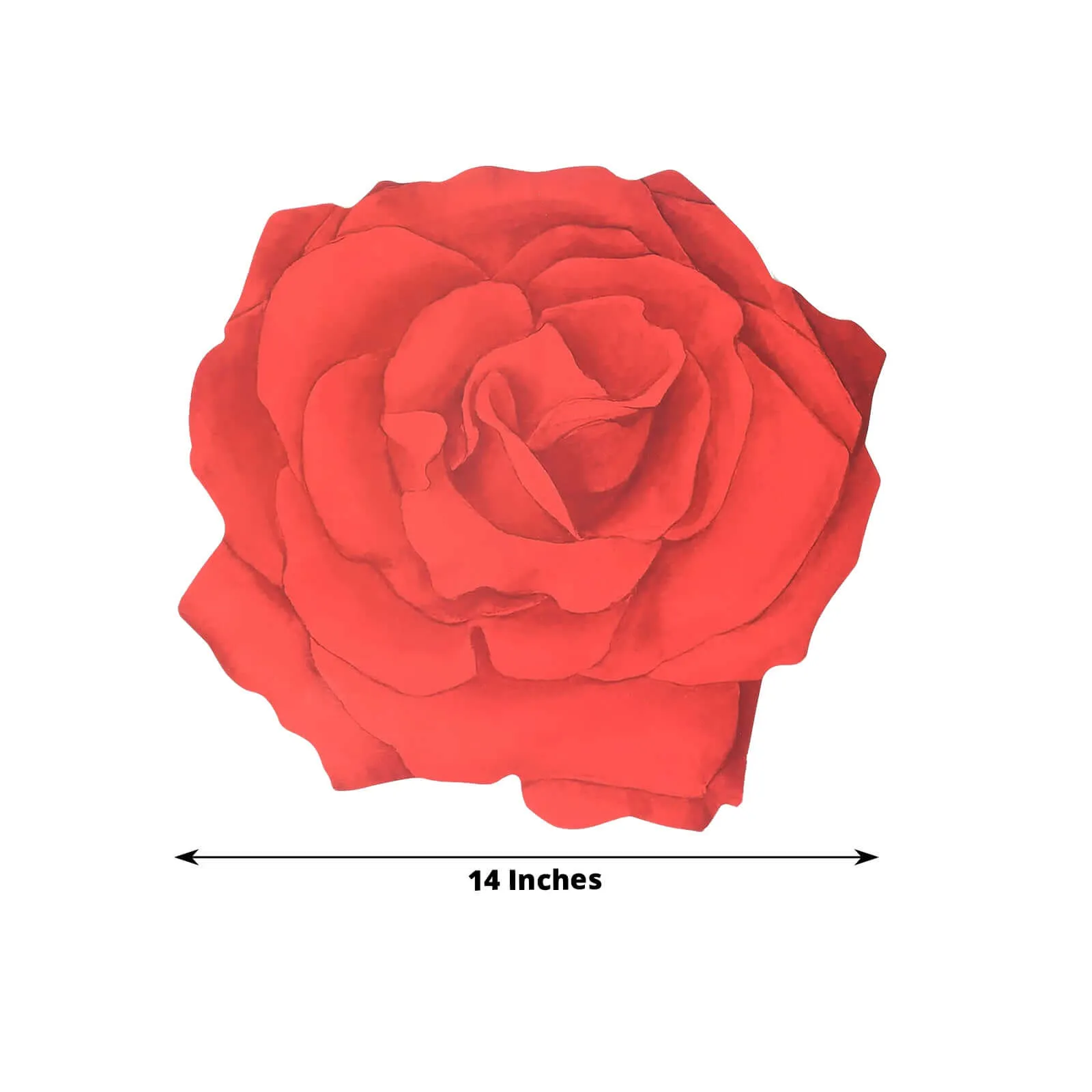 10 Pack Red Rose Flower Cardboard Paper Placemats, 14" Disposable Floral Table Mats - 400GSM