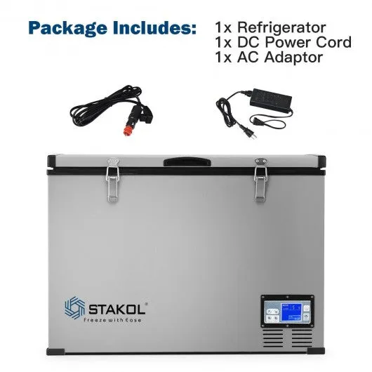 100-Quart Portable Camping Electric Car Cooler