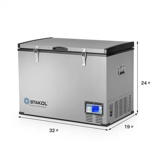 100-Quart Portable Camping Electric Car Cooler