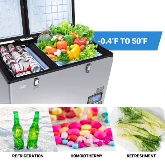 105-Quart Portable Electric Compressor Camping Cooler Refrigerator