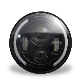 150W 7'' Round LED Headlight with High Low Beam 15000LM DRL Turn