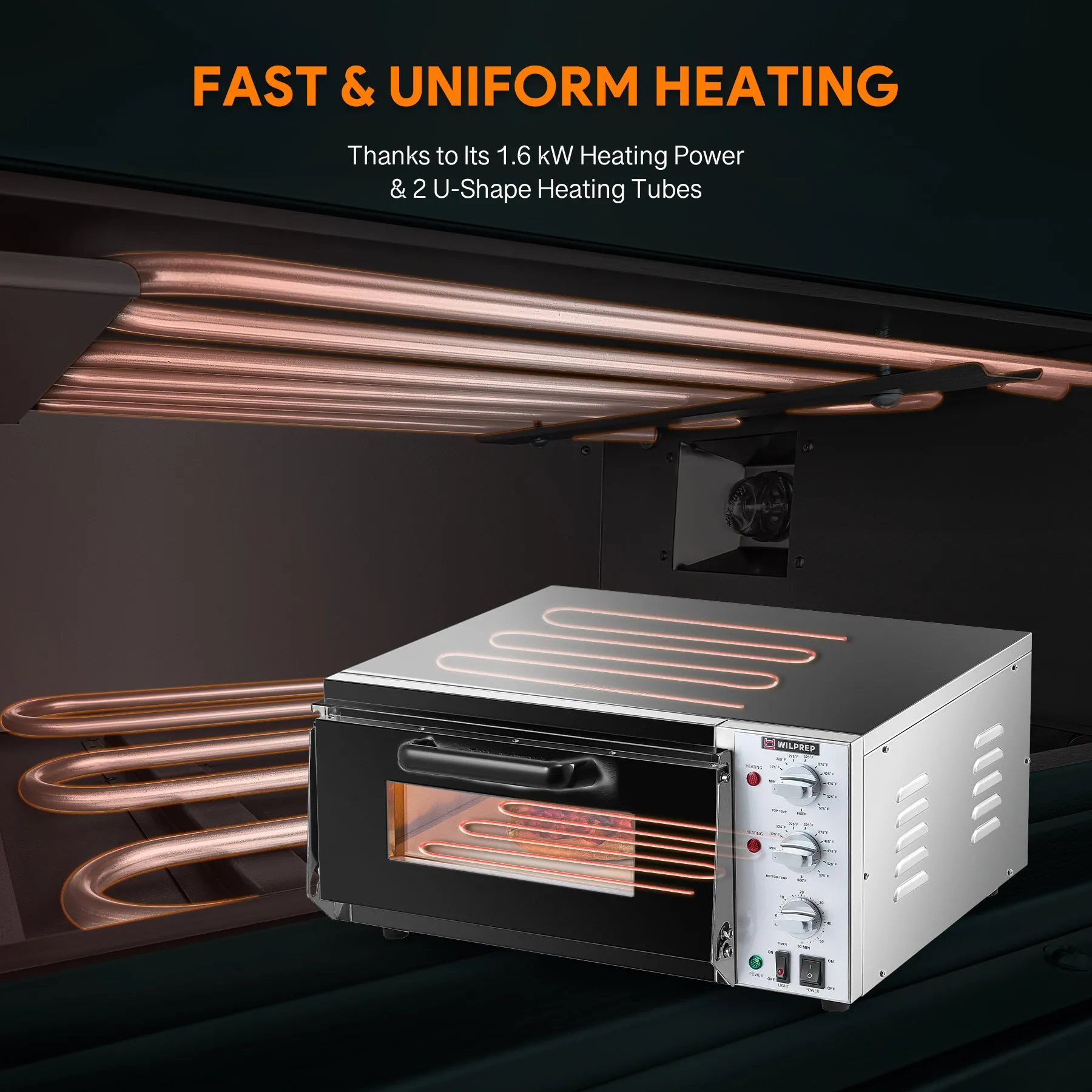 16" Commercial Countertop Oven for Pizza