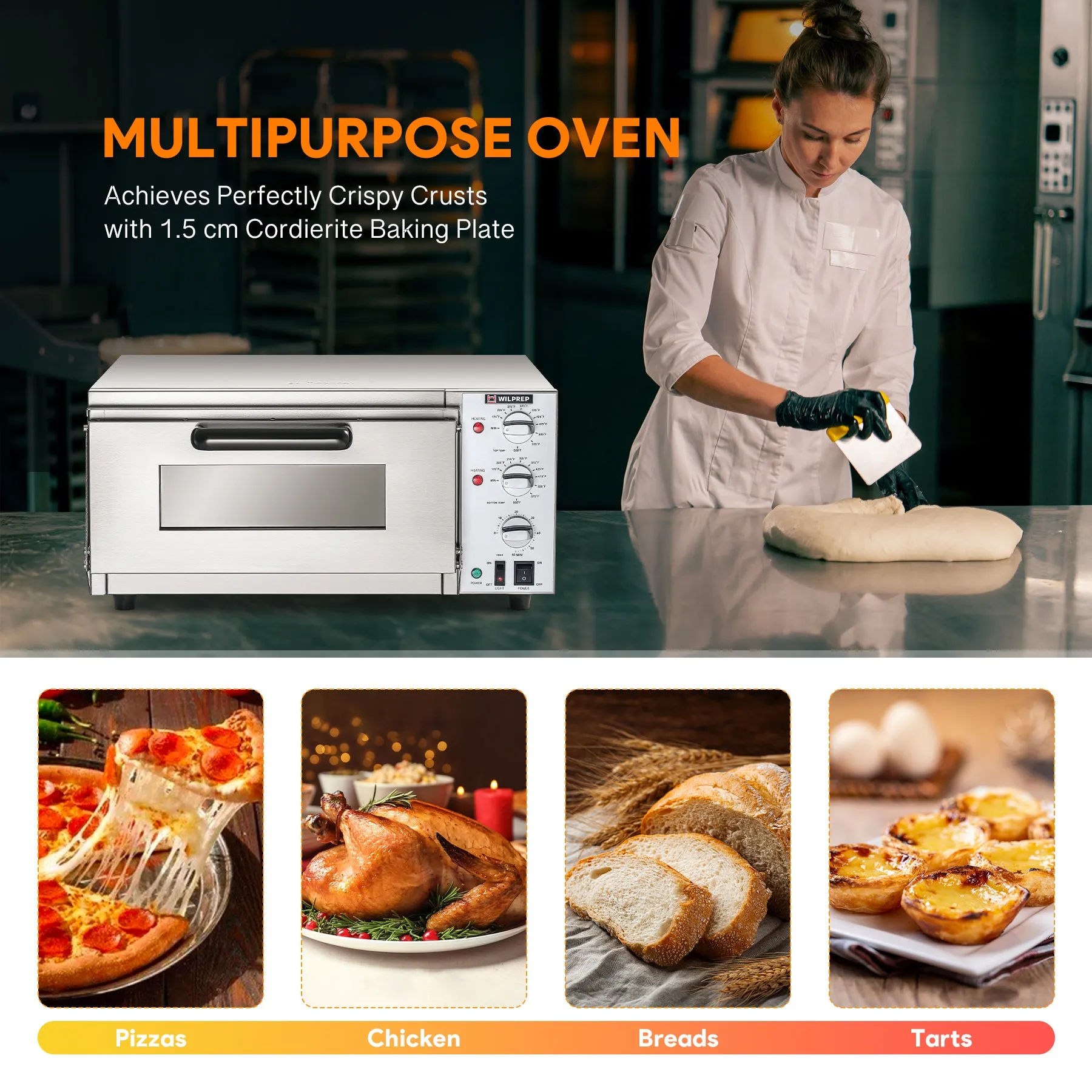 16" Commercial Countertop Oven for Pizza