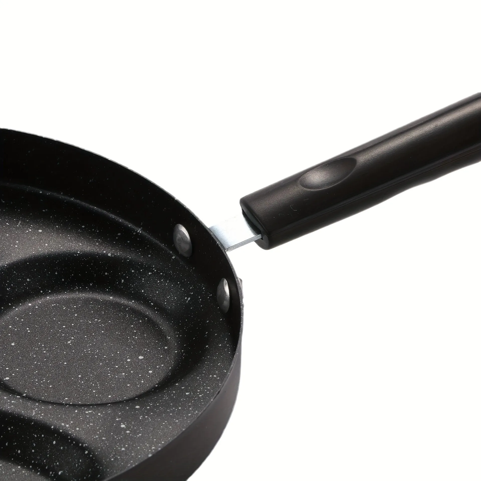 1pc Omelette Pan Mini Four Hole Flat Bottom Small Frying Pan, Breakfast Egg Dumplings Nonstick Pancake Frying Egg Mold, Kitchenware, Cookware