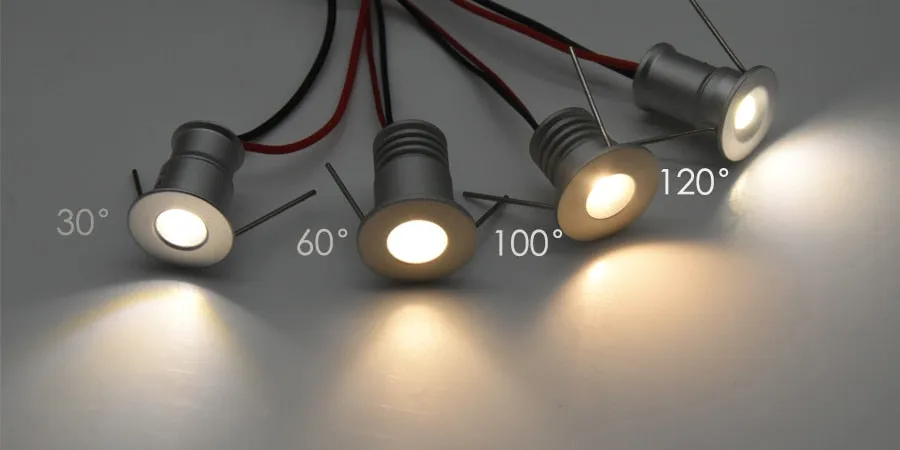 1W 12V 24V AC 110V 220V LED Cabinet Lamps Stair Wall Spotlight 15mm Recessed Ceiling Downlight Kitchen DJ Wedding DIY Lighting