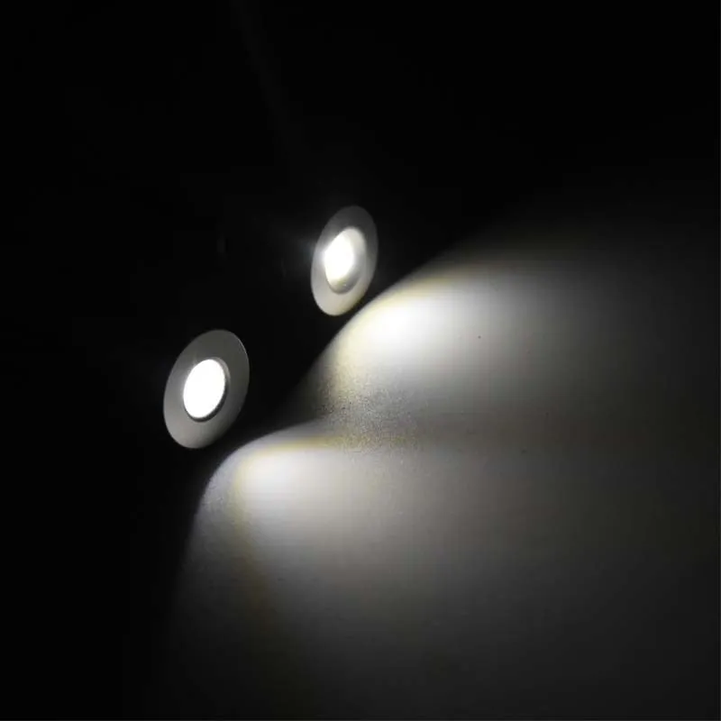 1W 12V 24V AC 110V 220V LED Cabinet Lamps Stair Wall Spotlight 15mm Recessed Ceiling Downlight Kitchen DJ Wedding DIY Lighting