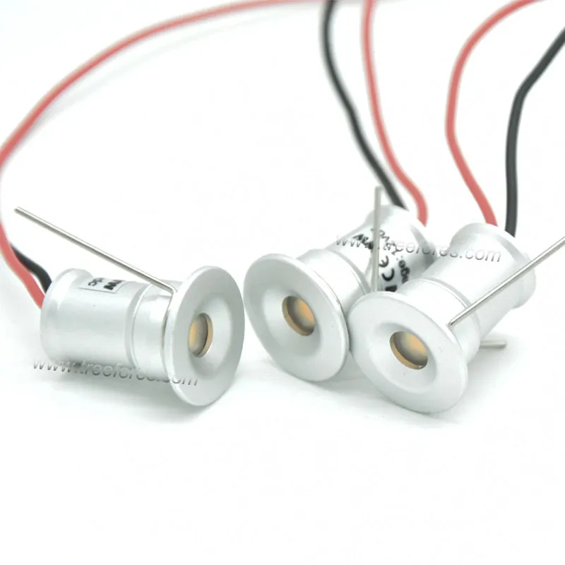 1W 12V 24V AC 110V 220V LED Cabinet Lamps Stair Wall Spotlight 15mm Recessed Ceiling Downlight Kitchen DJ Wedding DIY Lighting