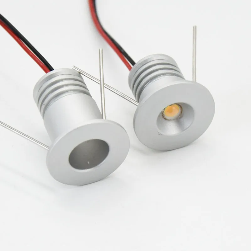 1W 12V 24V AC 110V 220V LED Cabinet Lamps Stair Wall Spotlight 15mm Recessed Ceiling Downlight Kitchen DJ Wedding DIY Lighting