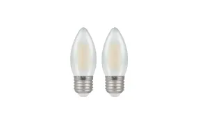 2* Crompton LED Filament Pearl 7192 Light Bulb - Included