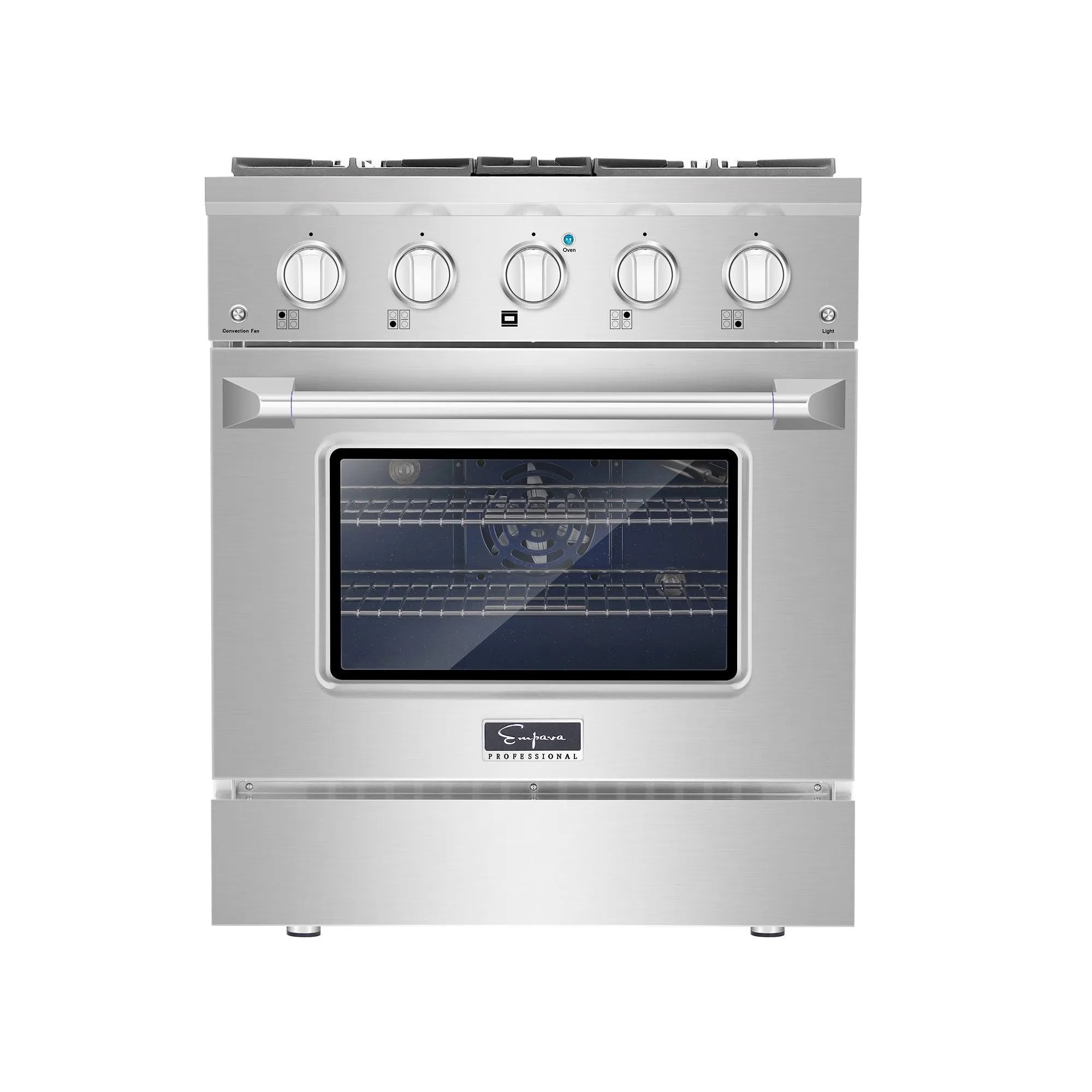 2 Piece Kitchen Appliances Packages w/ 30" Gas Range & 30" Range Hood-30GR07 & 30RH07
