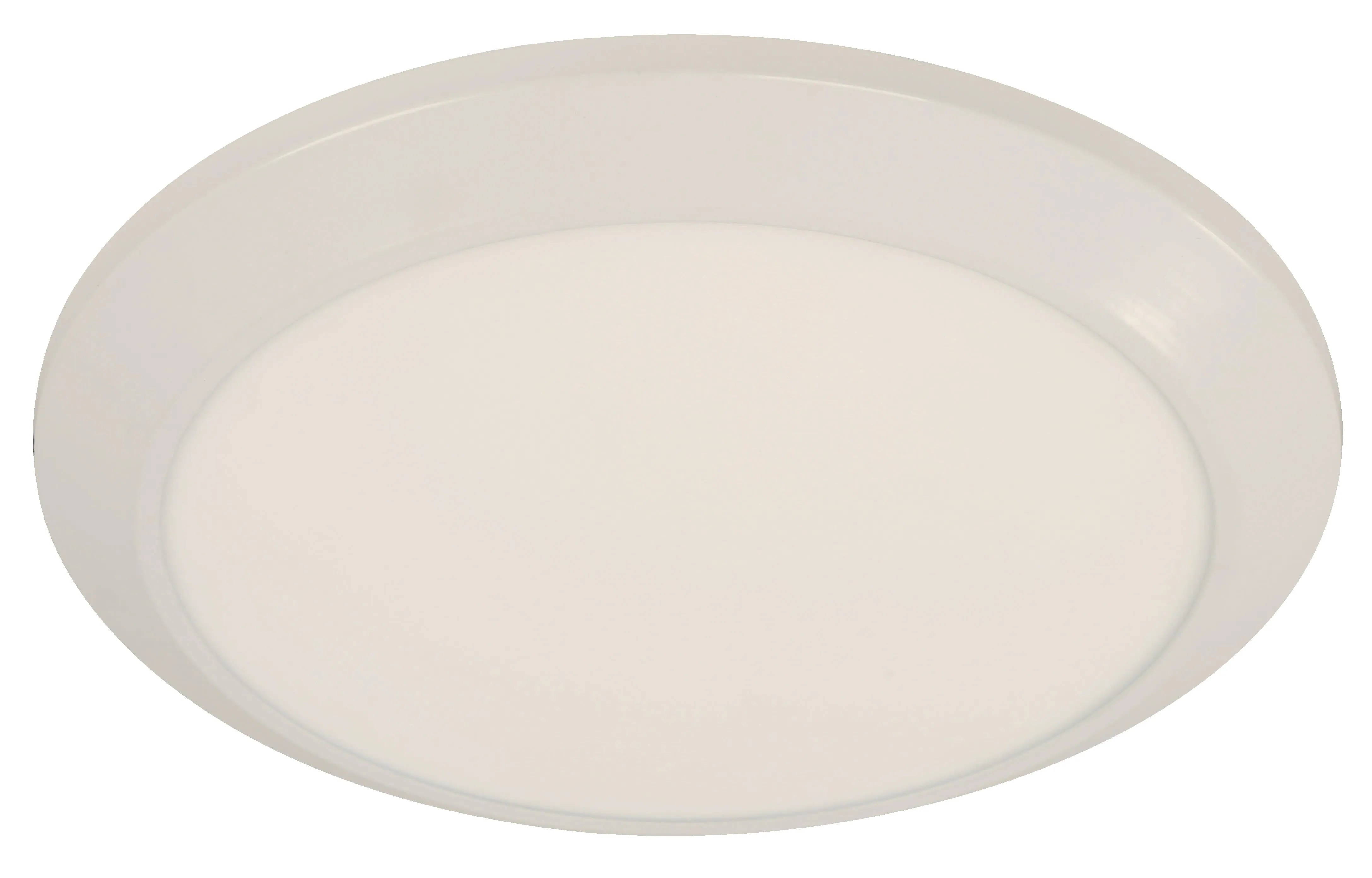 24W LED Flush Mount in Shiny White