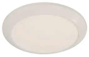 24W LED Flush Mount in Shiny White