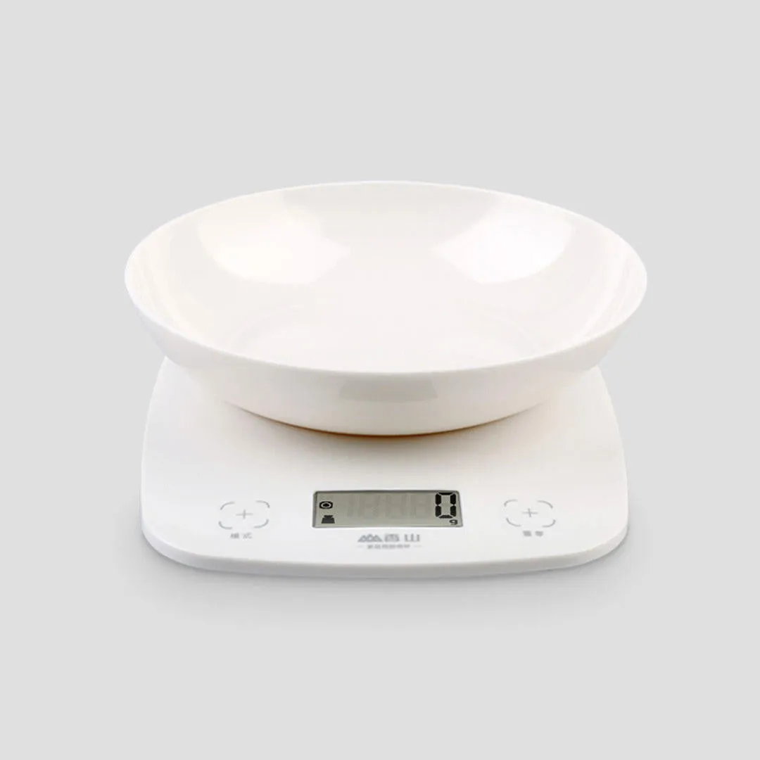2g-5kg ABS Portable Electronic Kitchen Scale, LCD Display, Intelligent Touch Switch, High Precision, Detachable Tray
