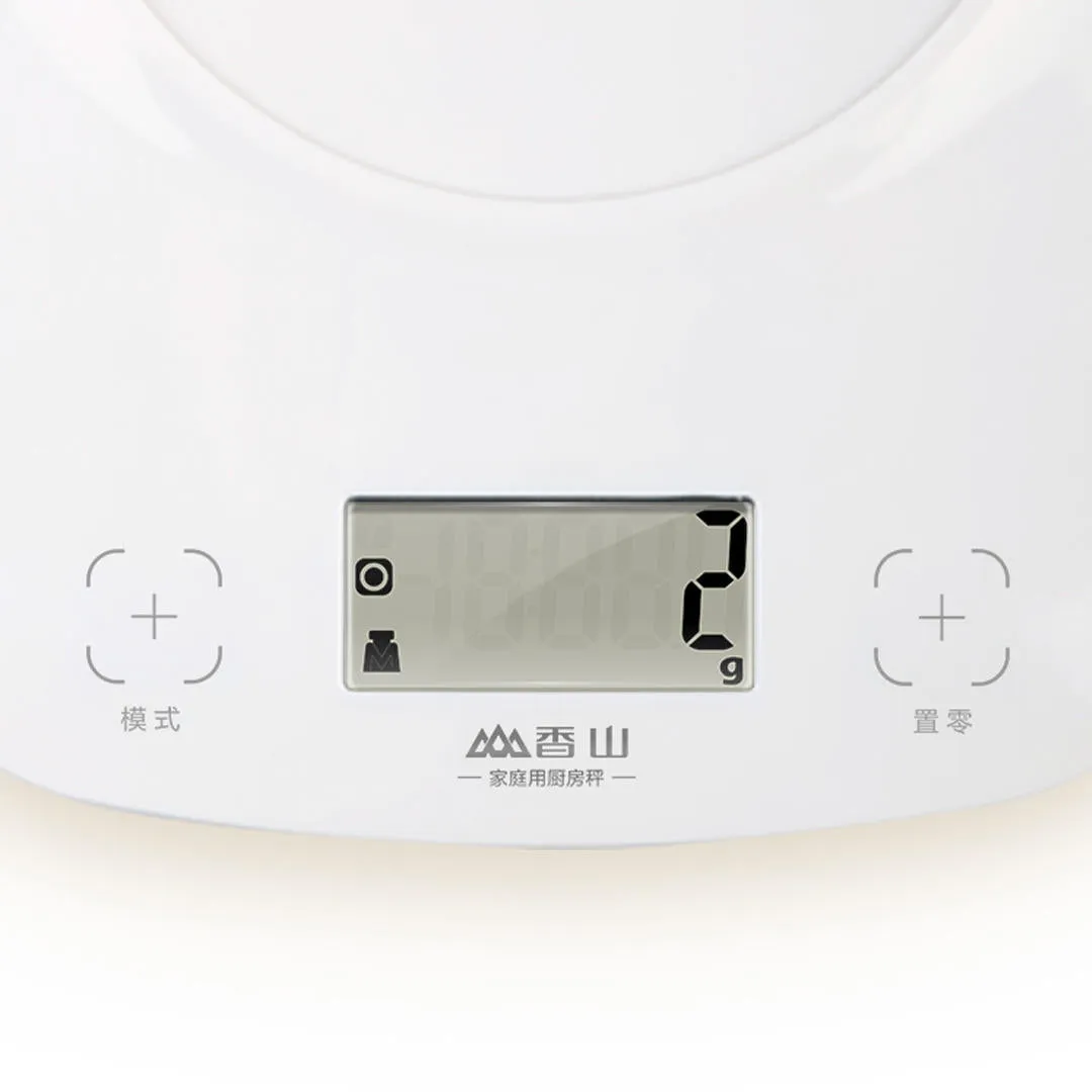 2g-5kg ABS Portable Electronic Kitchen Scale, LCD Display, Intelligent Touch Switch, High Precision, Detachable Tray
