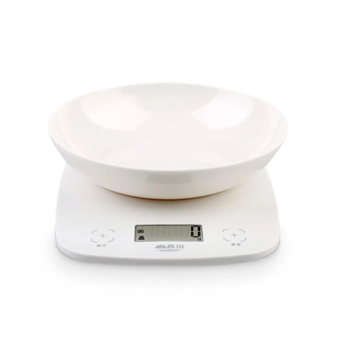 2g-5kg ABS Portable Electronic Kitchen Scale, LCD Display, Intelligent Touch Switch, High Precision, Detachable Tray