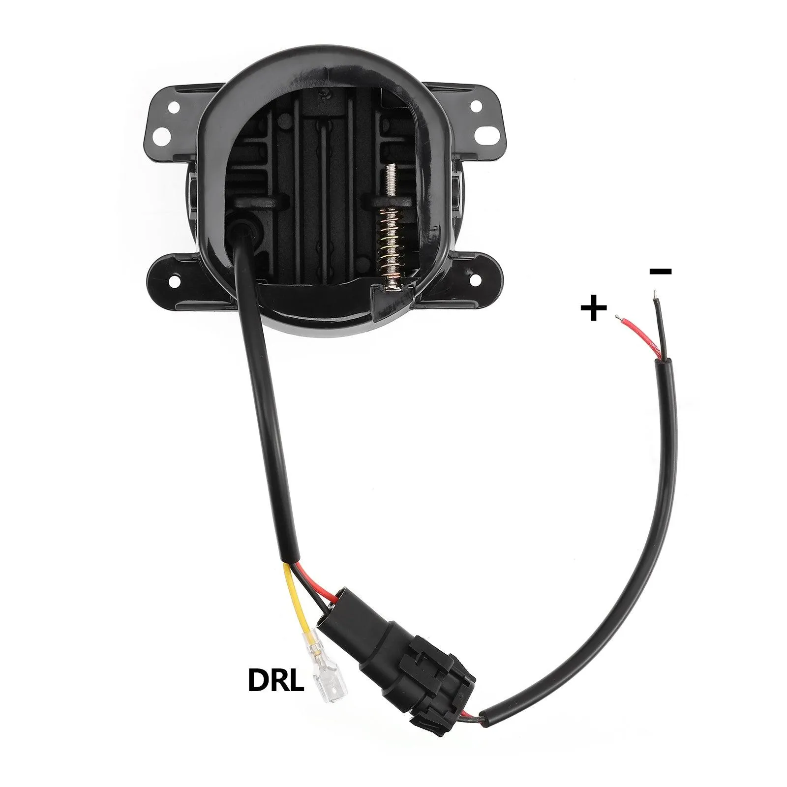 (2pcs/set) 4" 60W LED Fog Lights with White Halo Ring DRL for Jeep Wrangler JK/ Jeep Grand Cherokee/ Dodge