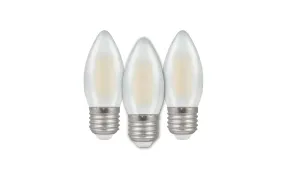 3* Crompton LED Filament Pearl 7192 Light Bulb - Included