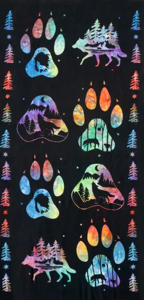 422117796 / Wolf Panel-Black 23x44