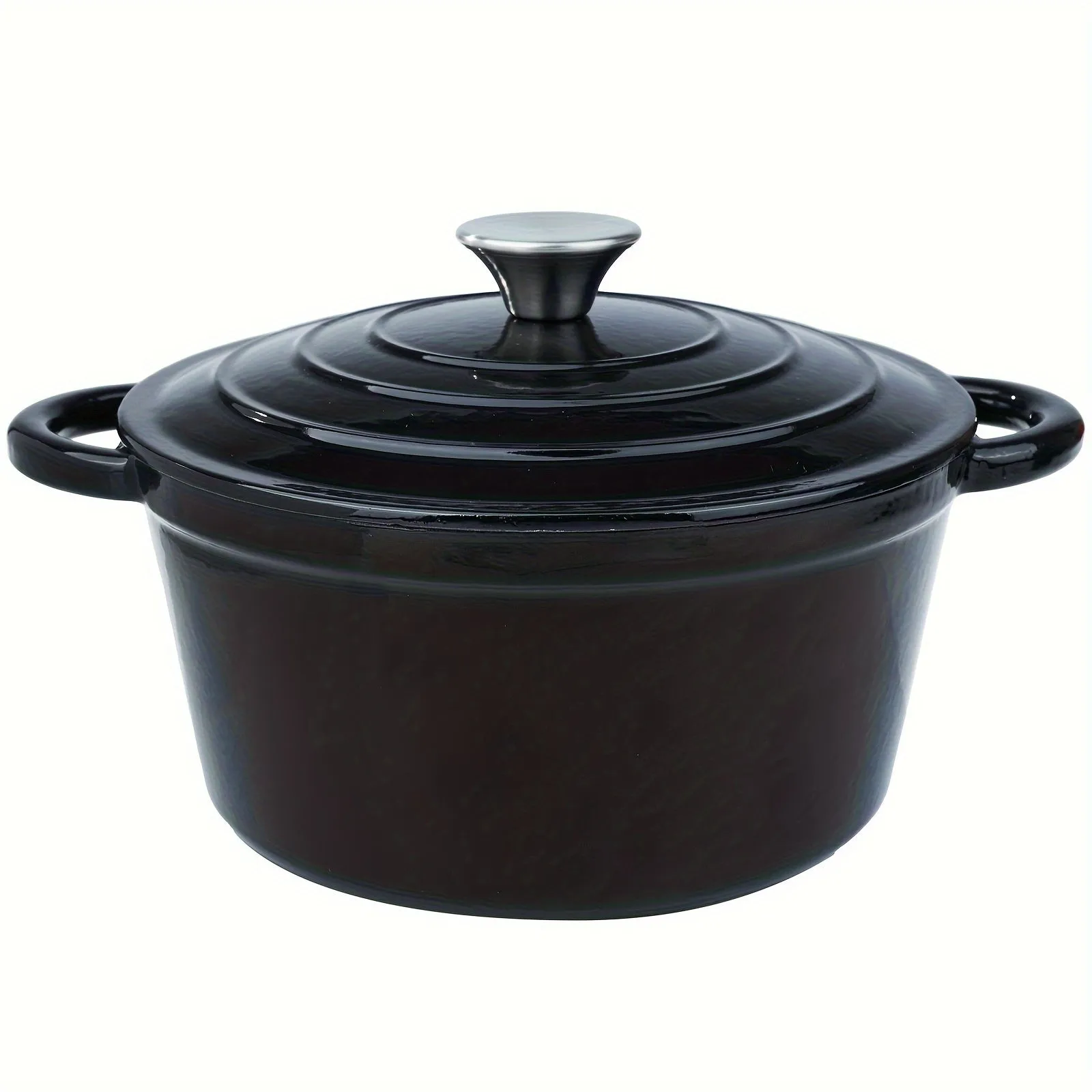 4.5 Quart Large Capacity Enameled Cast Iron Dutch Oven Pot - Heavy-Duty, Oven Safe Up To 500°F, Non-Stick, Pre-Seasoned Cookware - Ideal For Bread Baking, Slow Cooking, Braising, Roasting, Frying, Boiling, and More