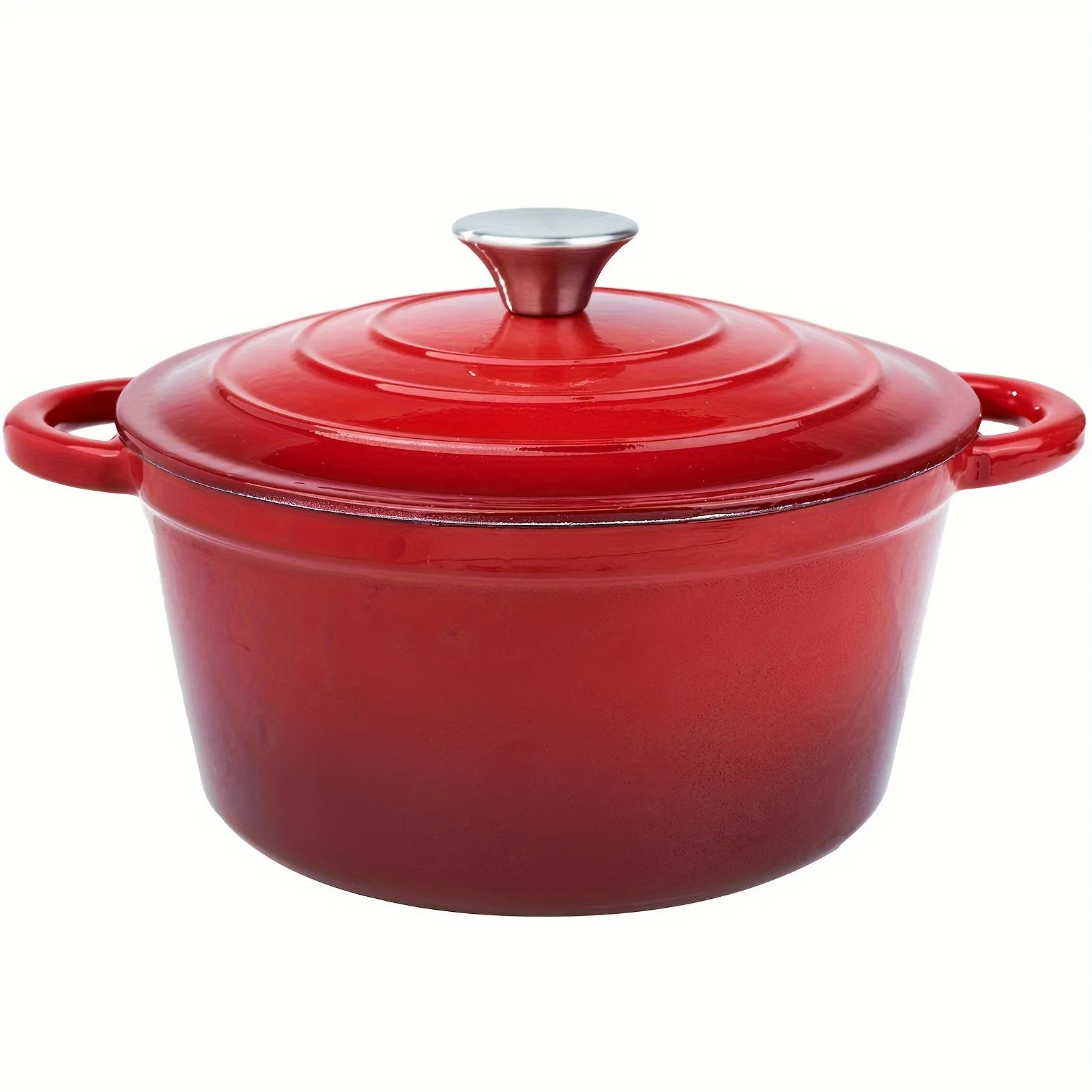 4.5 Quart Large Capacity Enameled Cast Iron Dutch Oven Pot - Heavy-Duty, Oven Safe Up To 500°F, Non-Stick, Pre-Seasoned Cookware - Ideal For Bread Baking, Slow Cooking, Braising, Roasting, Frying, Boiling, and More