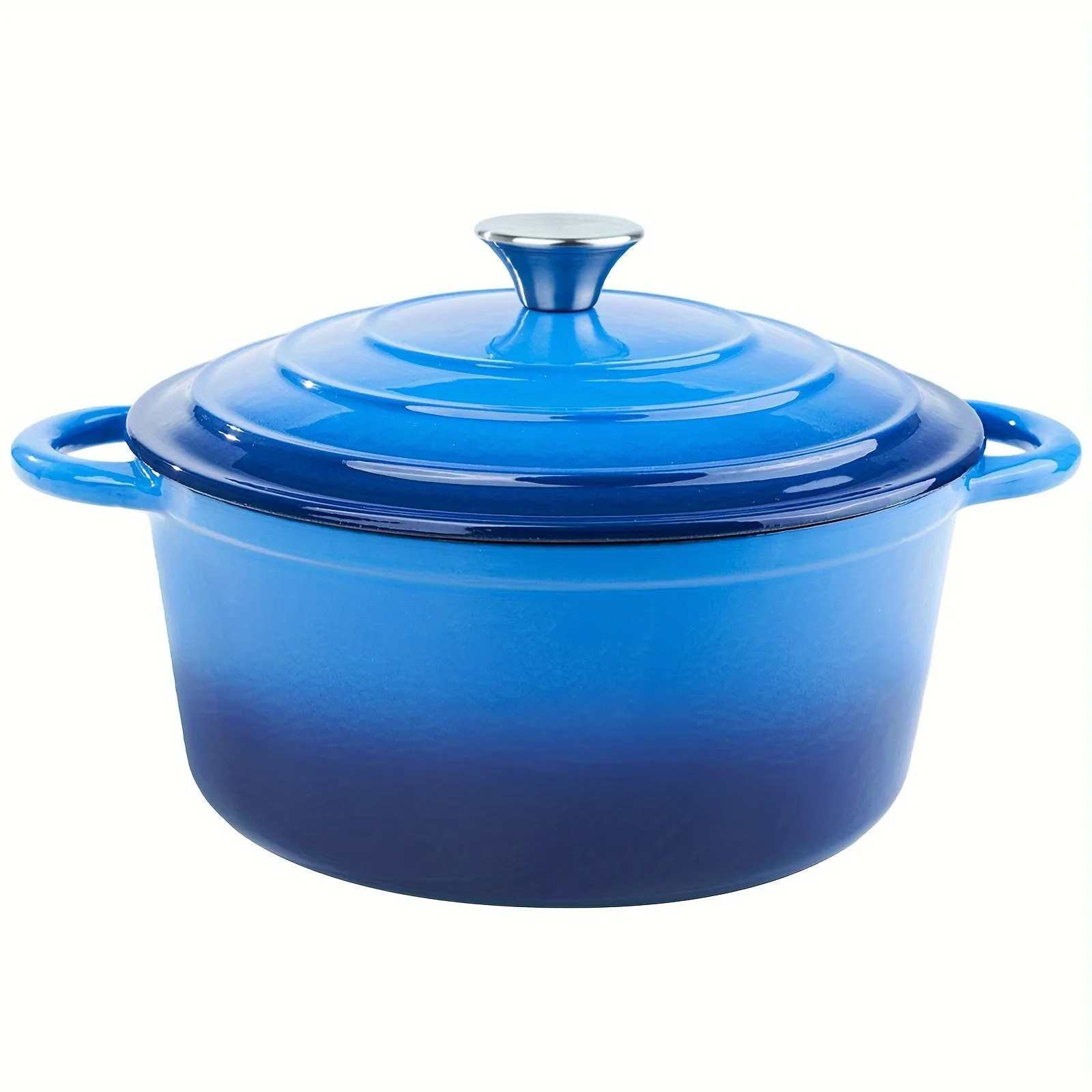 4.5 Quart Large Capacity Enameled Cast Iron Dutch Oven Pot - Heavy-Duty, Oven Safe Up To 500°F, Non-Stick, Pre-Seasoned Cookware - Ideal For Bread Baking, Slow Cooking, Braising, Roasting, Frying, Boiling, and More