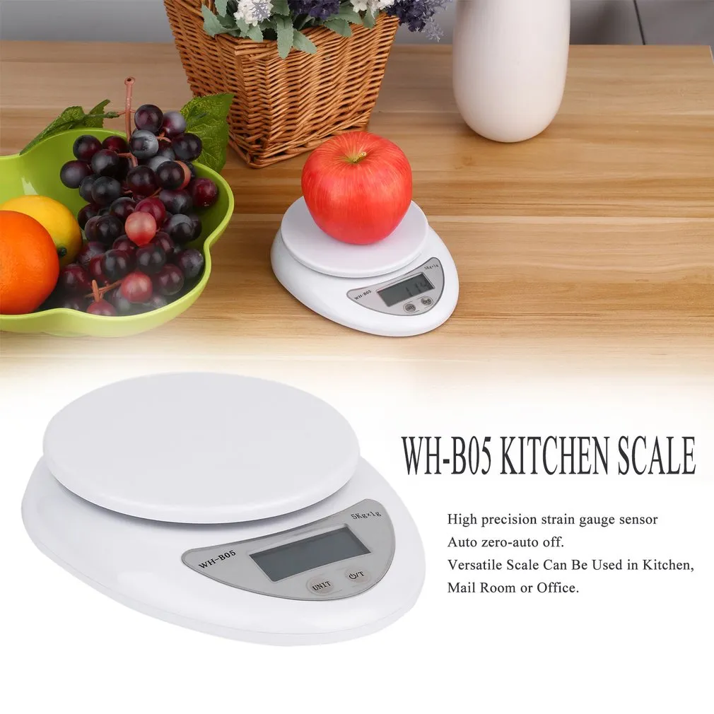 5kg 5000g/1g Digital Kitchen Food Diet Postal Scale Electronic Weight Balance High Quality 2019