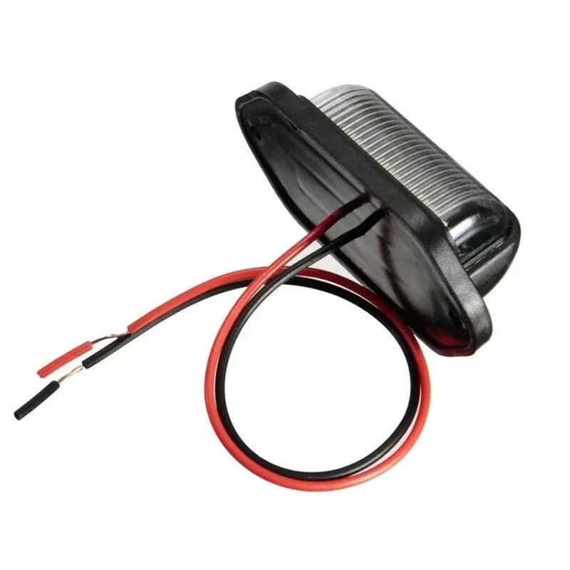 6 LED Car Truck License Plate Lights Trunk Reading Lamp Universal License Taillight for RV Trailer Van Boat