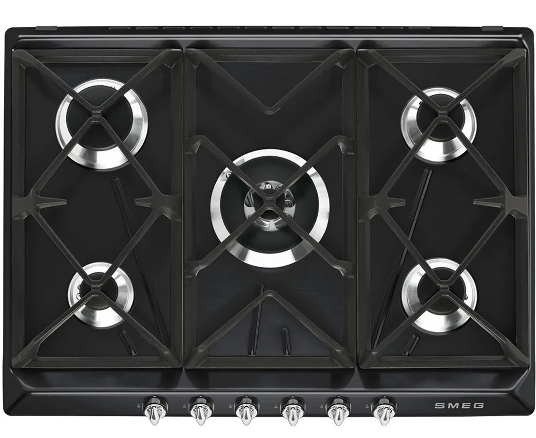 69cm Victoria Built-in Gas Hob | Black