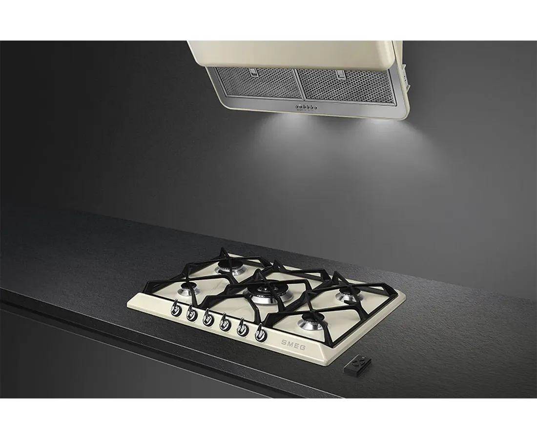 69cm Victoria Built-in Gas Hob | Cream