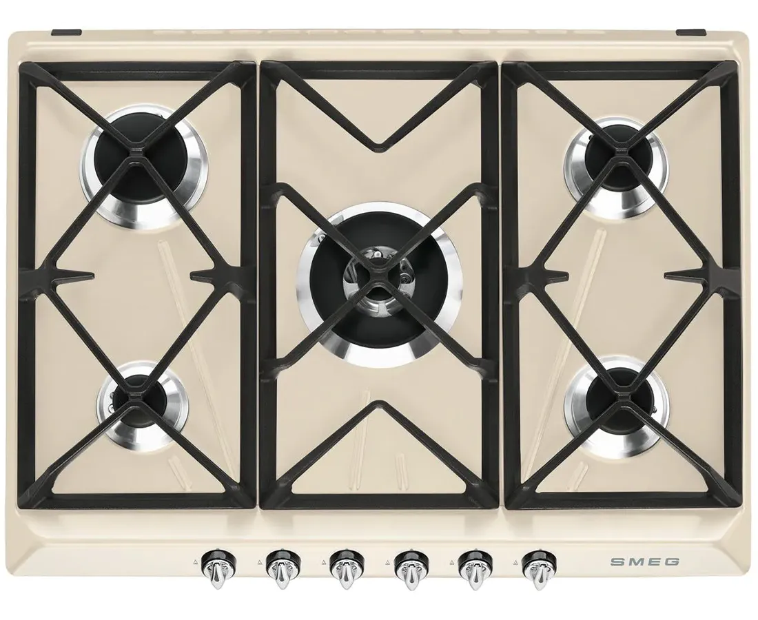 69cm Victoria Built-in Gas Hob | Cream