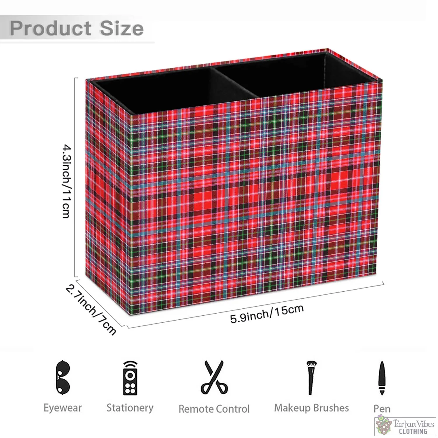 Aberdeen District Tartan Pen Holder