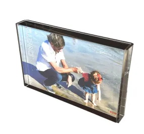 Acrylic Magnet Frame, Frame-in-Frame, Graphite