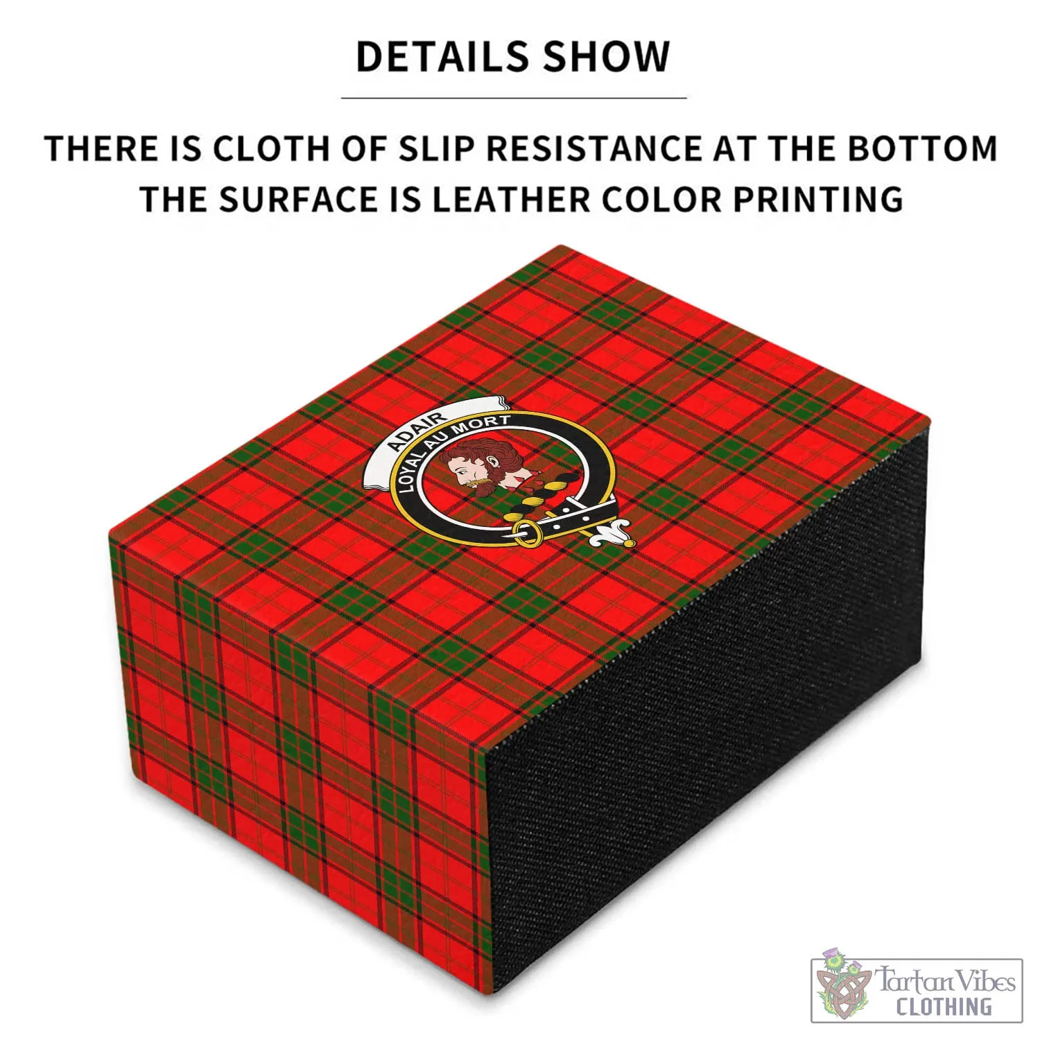 Adair Tartan Pen Holder with Family Crest