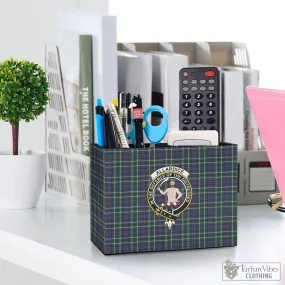 Allardice Tartan Pen Holder with Family Crest