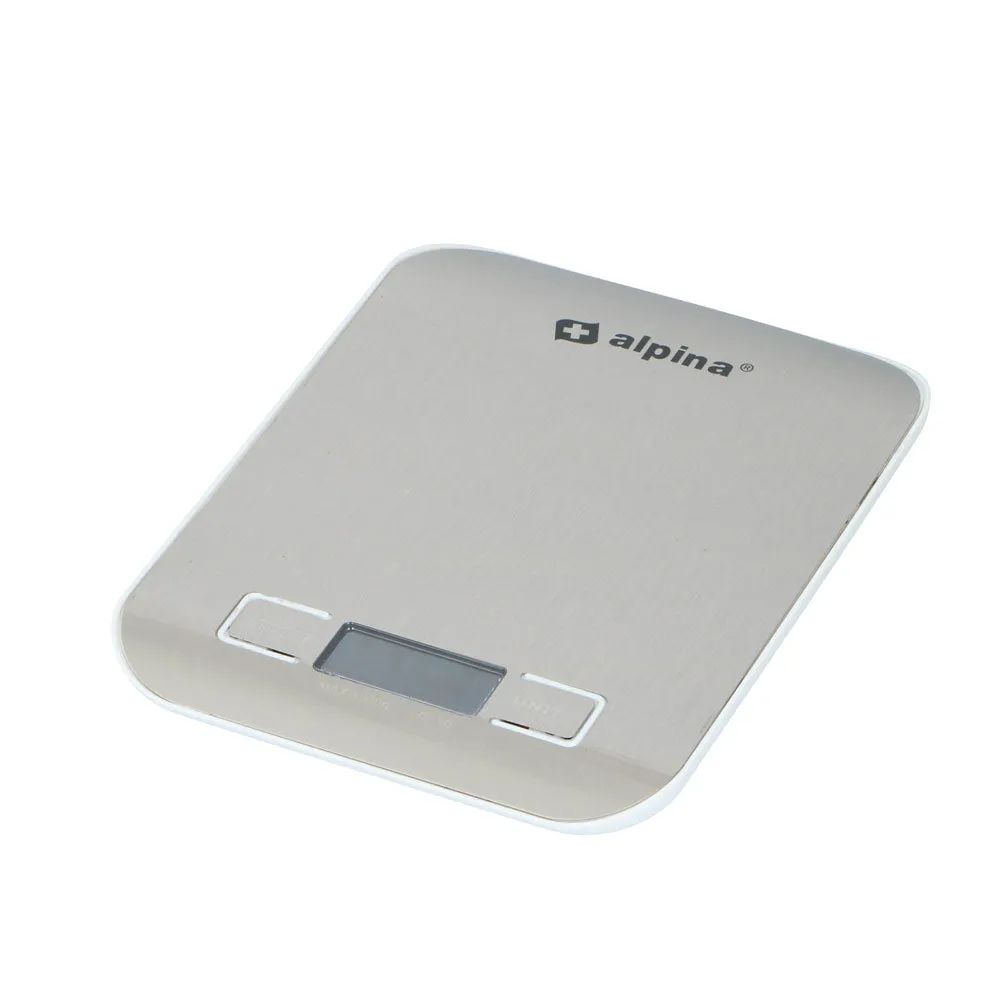 Alpina 5KG Digital Kitchen Scale - Silver | 186795