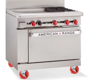American Range 24" Griddle   2 Open Burner Gas Range - AR24G-2B