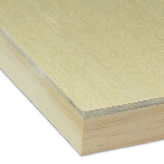 Ampersand Unprimed Basswood Artist Panel - 7/8" Cradle, 11" x 14"