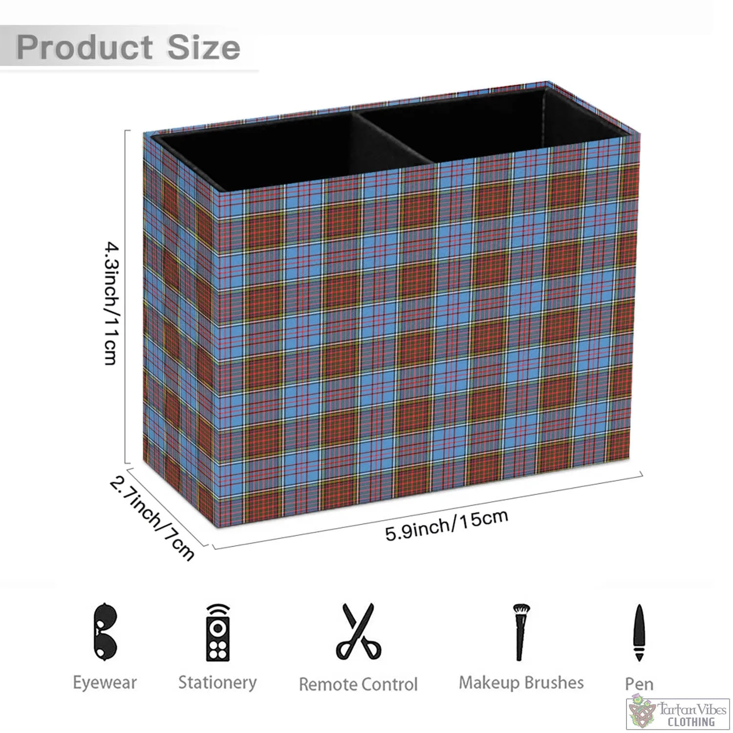 Anderson Modern Tartan Pen Holder