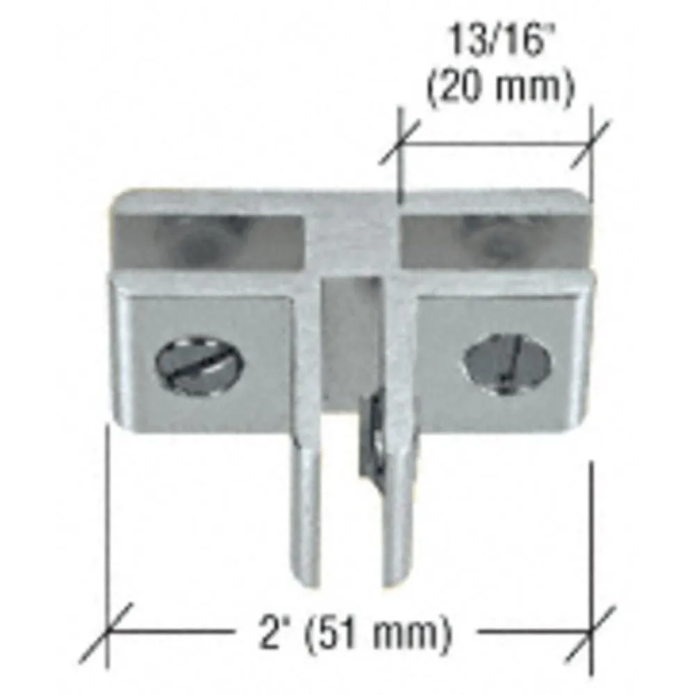 Anodized Aluminum 3-Way 90 Degree Glass Connector