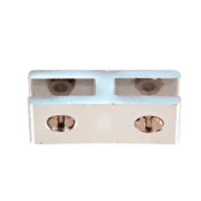 Anodized Aluminum Two-Way 180 Degree Glass Connector