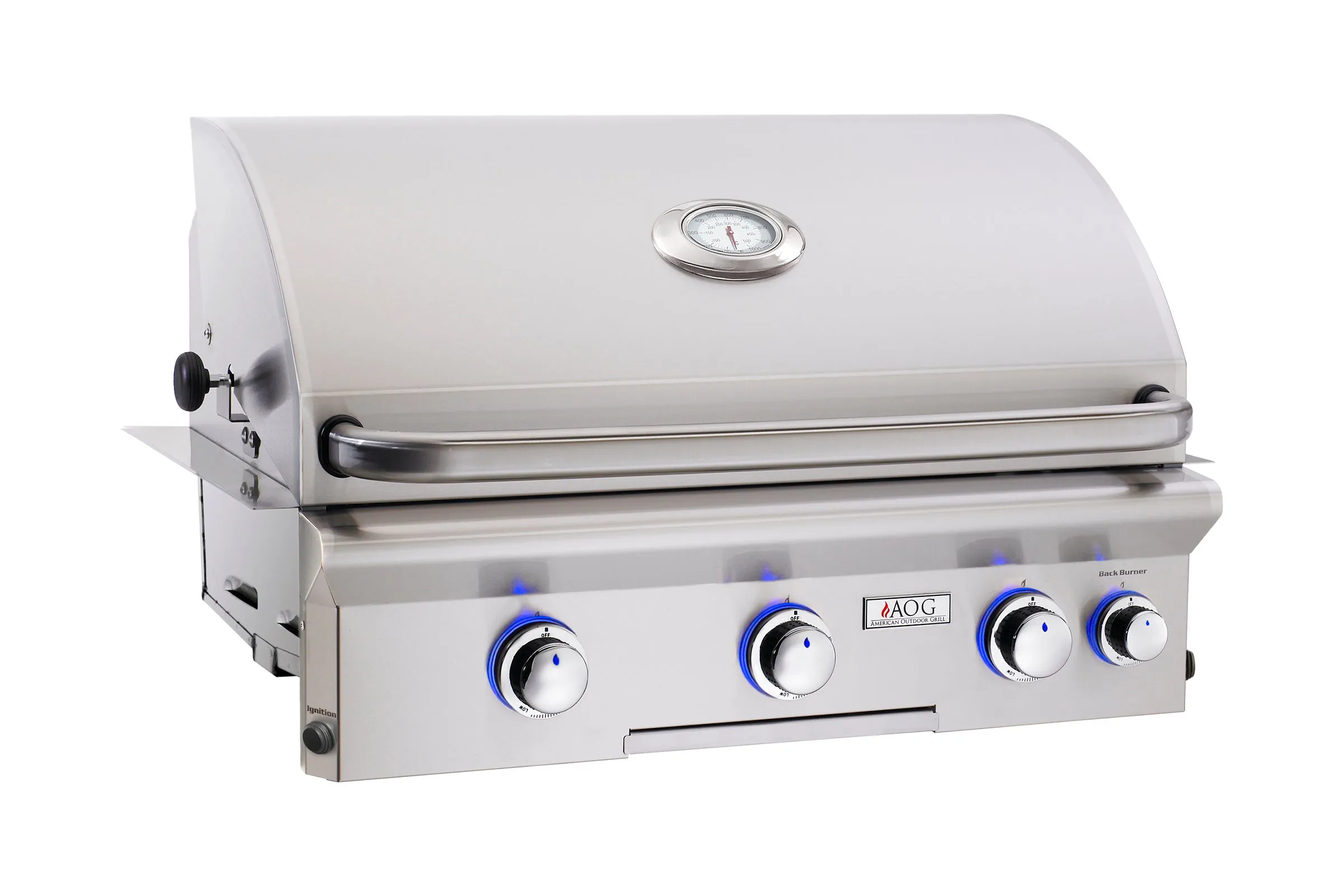 AOG Grills - 30" Built-In Grill Head w/ Rotisserie & Lights - 30NBL