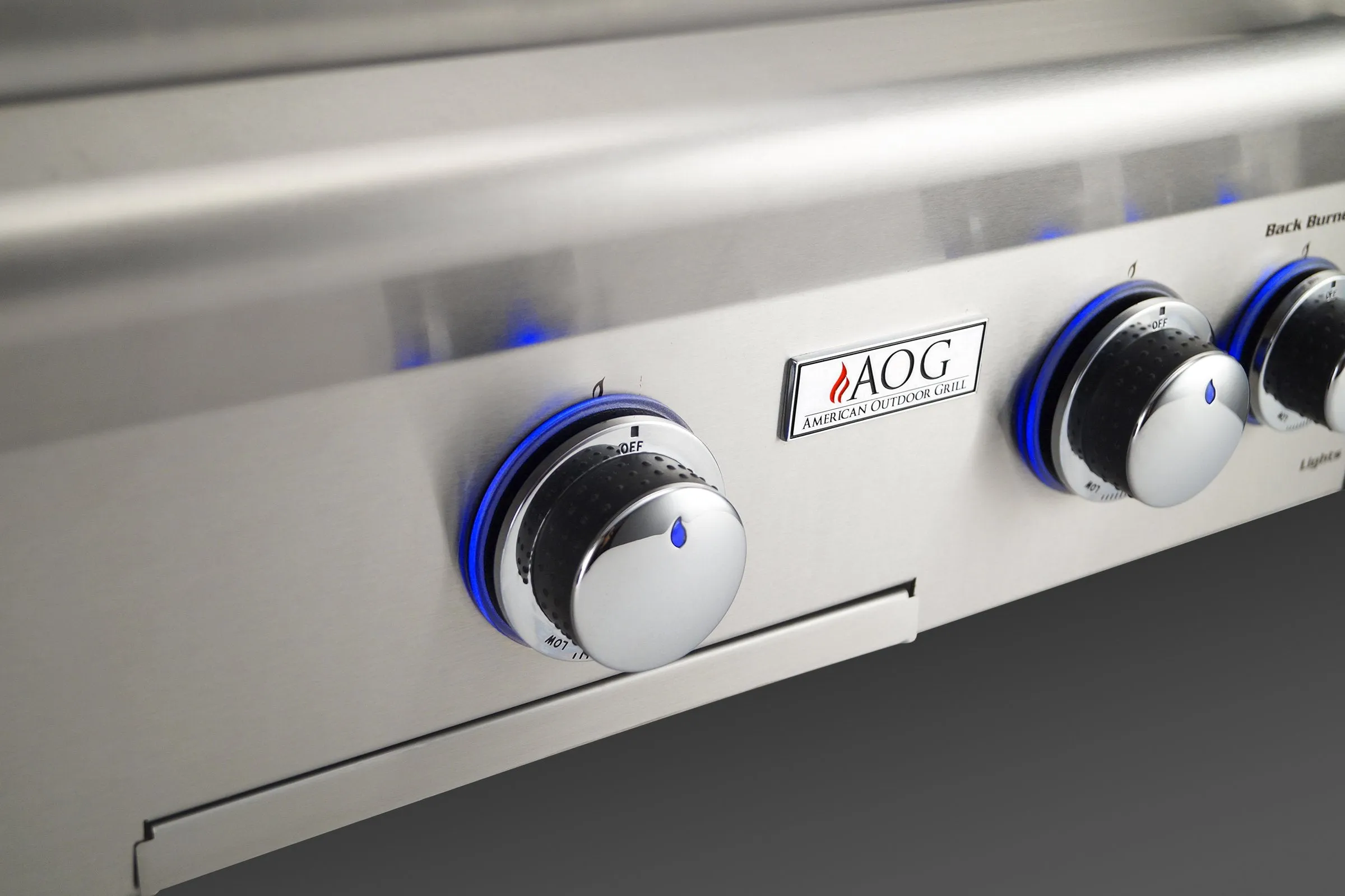 AOG Grills - 36" Built-in Grill Head w/ Rotisserie & Lights - 36NBL