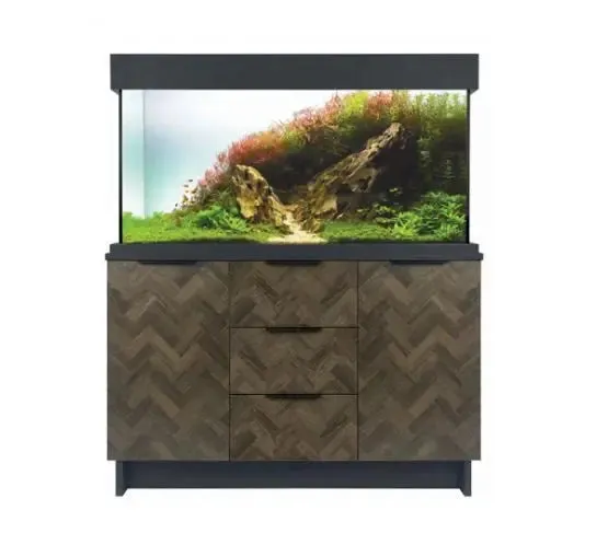 Aqua One OakStyle 230 Aquarium and Cabinet (Anthracite Parquet)