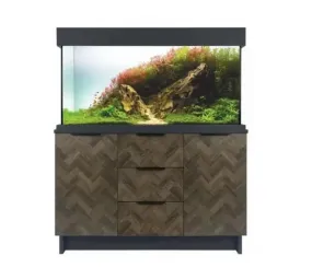 Aqua One OakStyle 230 Aquarium and Cabinet (Anthracite Parquet)