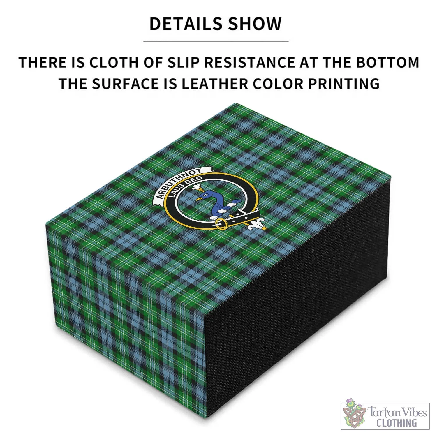 Arbuthnot Ancient Tartan Pen Holder with Family Crest